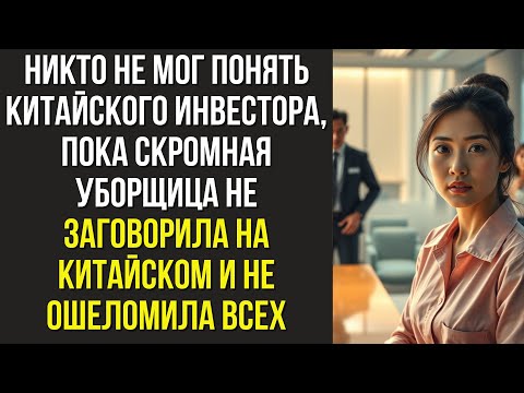 Видео: НИКТО не мог понять КИТАЙСКОГО ИНВЕСТОРА, пока скромная уборщица не заговорила на китайском
