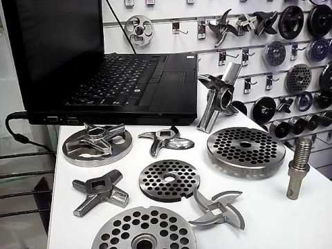 Видео: Как отшлифовать "заточить" ножи мясорубки