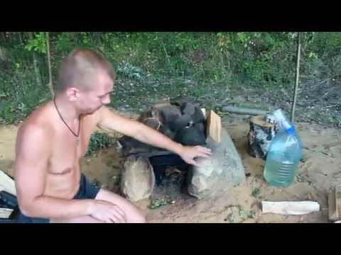 Видео: Походная баня и печка-каменка