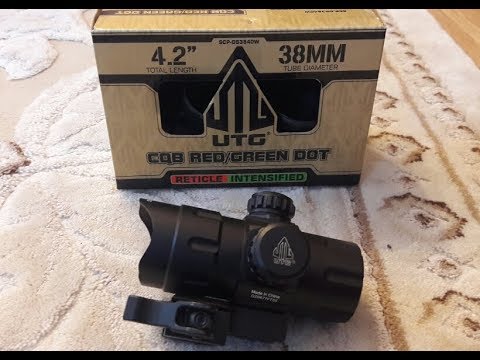 Видео: Коллиматорный прицел UTG Leapers SCP-DS3840W 1x32 на планку Weaver