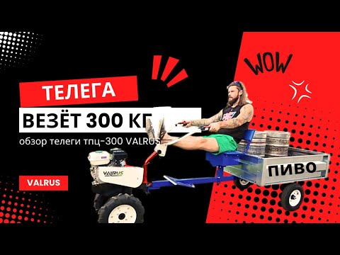 Видео: Телега тпц 300 VALRUS