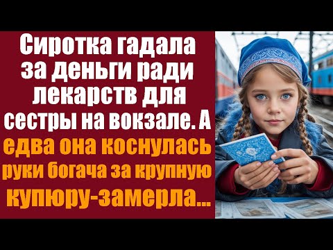 Видео: Сиротка гадала за деньги ради лекарств для сестры на вокзале. А едва коснулась руки богача...