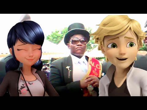 Видео: Самые романтические моменты леди баг и супер кот/негры танцуют с гробами прикол, комиксы