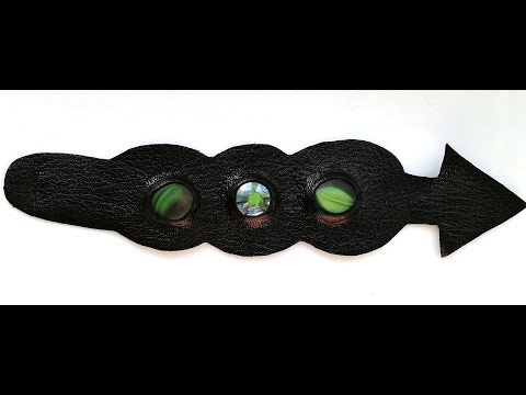 Видео: Кожаный браслет с камнями. Не сложный кожаный браслет. DIY. Мастер класс