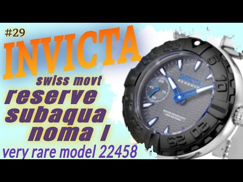 Видео: INVICTA Reserve Subaqua Noma I 22458 на калибре Unitas (ETA) 6497