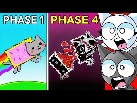 Видео: NYAN CAT ПРИСОЕДИНИЛАСЬ К SPRUNKI (Фазы 1 и 4)
