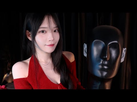 Видео: ASMR(Sub✔)1 час деликатного звука прикосновения к голове манекена + короткий звук сердца