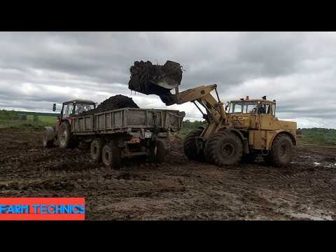 Видео: Погрузка (ПК-6) и вывоз навоза (ЗИЛ,МТЗ-1221)
