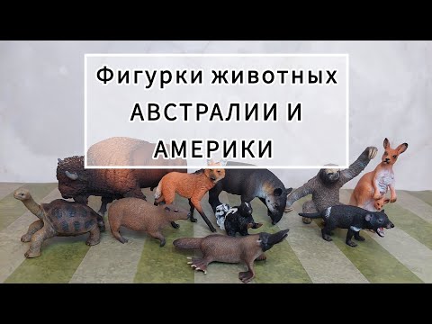Видео: Обзор фигурок животных АВСТРАЛИИ и АМЕРИКИ. Collecta, schleich, mojo, safari ltd, papo, AliExpress