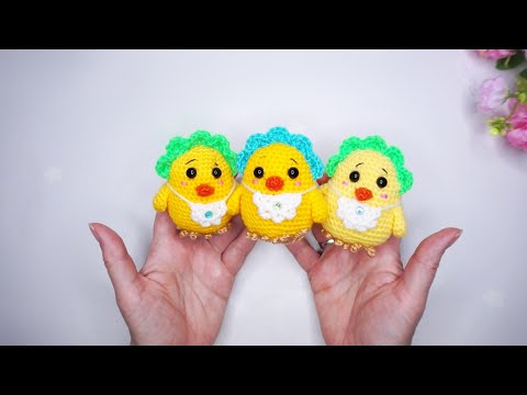 Видео: 🌸Просто Очаровашки 🌸 Как связать ЦЫПЛЕНКА крючком / Птичка амигуруми