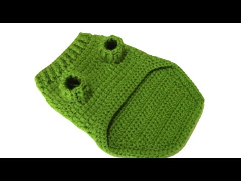 Видео: КАК СДЕЛАТЬ ОЧЕНЬ ПРОСТОЙ (СОБАКА-КОТ) СВИТЕР КРЮЧКОМ? наряд для домашних животных