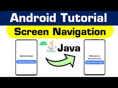 Видео: Как перейти с одного экрана на другой в приложении Android JAVA