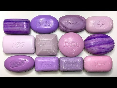 Видео: Purple set dry soap. Asmr cutting soap. Satisfying video. Relaxing sound. Резка сухого мыла