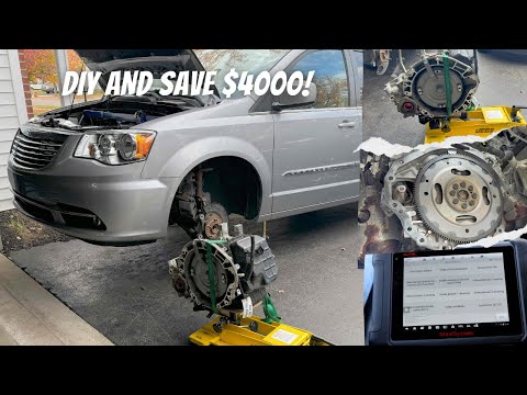 Видео: Заменить трансмиссию Chrysler Town & Country 62TE (характеристики крутящего момента, Quicklearn, ...