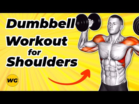 Видео: Лучшая тренировка гантелей для плеч ⚠️ Как тренировать плечи дома с гантелями