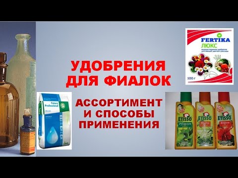 Видео: Удобрения для фиалок