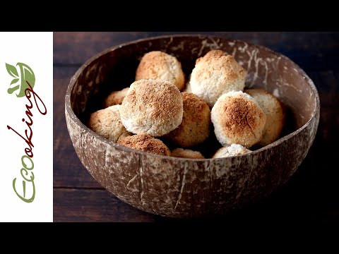 Видео: Кокосовое печенье / vegan (постное), без глютена