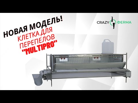 Видео: Абсолютно новая клетка для перепелов "MultiPro" от CrazyFerma