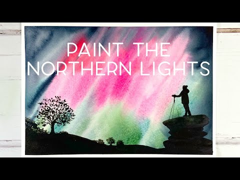 Видео: Нарисуй северное сияние!