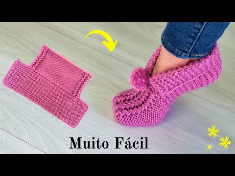 Видео: ОЧЕНЬ ЛЕГКО ВЯЗАТЬ ТАПОЧКИ
