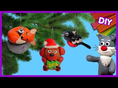 Видео: Лепим игрушки на ёлку - Новый год 🎄 Видео Лепка