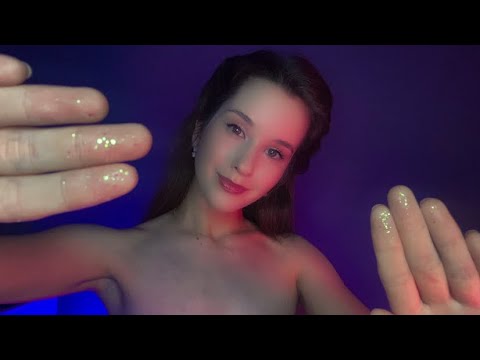 Видео: ASMR Mouth Sounds Massage for you. Hand movements. Массаж глаз и головы, неразборчивый шёпот.