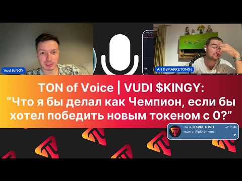 Видео: VUDI $KINGY | Интервью: Ton of Voice #1