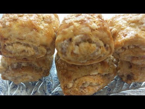 Видео: Потрясающе вкусное печенье -рулетики.  Тает во рту !