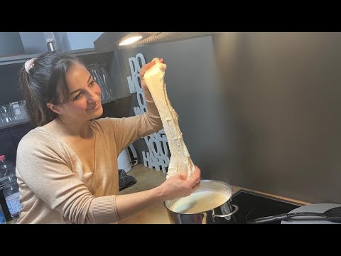 Видео: #Տնական պանիր  #չեչիլ #Մոցարելլա՝ ընդամենը 2 բաղադրիչով😮🤭🤭|Homemade #Mozzarella!Моцарела