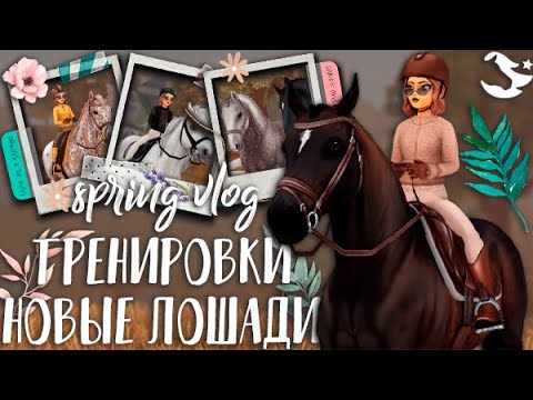 Видео: ВЕСЕННИЙ ВЛОГ | ТРЕНИРОВКИ | НОВЫЕ ЛОШАДИ ➤ RRP ➤ STAR STABLE ONLINE