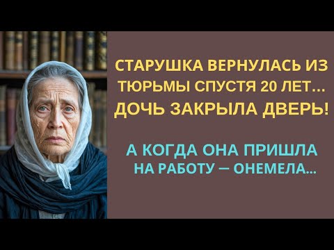 Видео: Я РЫДАЛ ЧИТАЯ ЭТО! СТАРУШКА ВЫШЛА ИЗ ТЮРЬМЫ СПУСТЯ 20 ЛЕТ НО ДОЧЬ НЕ ВПУСТИЛА ЕЕ. А СПУСТЯ ВРЕМЯ...