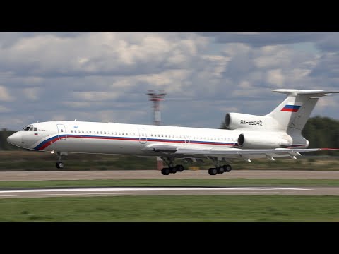 Видео: Редкие самолеты в Домодедово, McDonnell Douglas MD-83 и Tupolev Tu-154M.