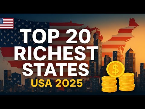 Видео: 20 самых богатых штатов США 2025 года