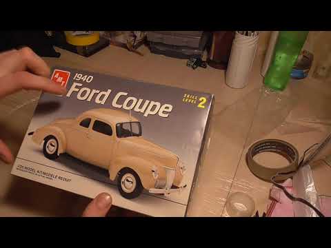 Видео: Обзор на 1940 Ford Coupe. Масштаб 1/25 AMT/ERTL  арт 8056.