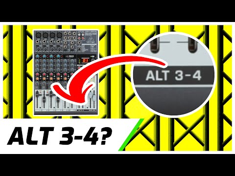 Видео: Что делает Alt 3-4? | Настройка аудиомикшера Behringer Xenyx