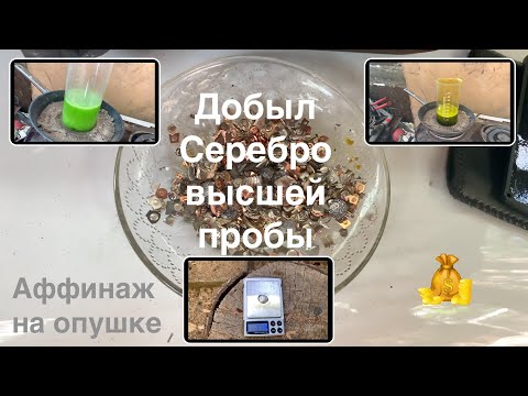 Видео: Серебро с контактов через царя и формалин