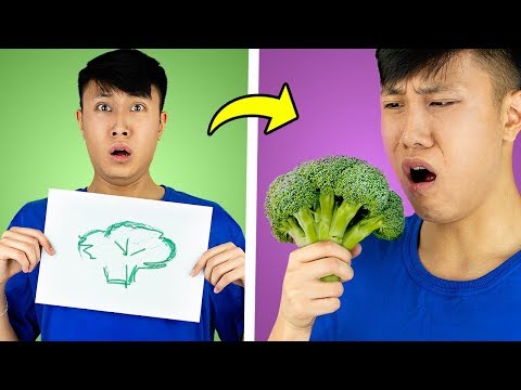 Видео: Кто хуже нарисует, тот это съест / Челлендж!