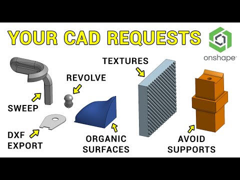 Видео: Отвечаем на ваши запросы по САПР — 3D-проектирование для 3D-печати, часть 9
