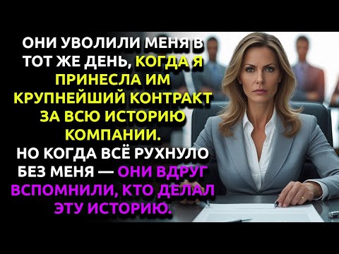 Видео: Как меня УВОЛИЛИ СРАЗУ ПОСЛЕ ТОГО, как я заключила КРУПНЕЙШИЙ КОНТРАКТ в истории компании?