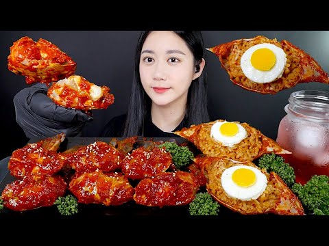 Видео: МУКБАНГ Острый Маринованный Краб🦀 Сырой Краб | Real Sound MUKBANG | АСМР | EATING SOUND