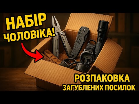 Видео: ОГО! ЦЕ НАБІР СПРАВЖНЬОГО ЧОЛОВІКА! #розпаковка  #загубленіпосилки
