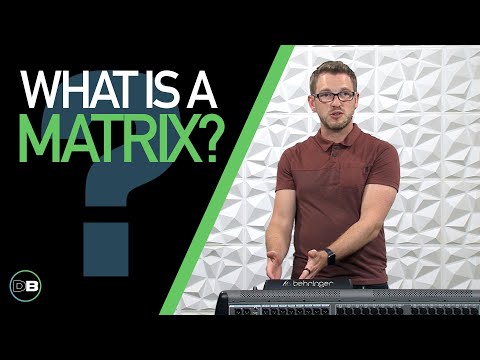 Видео: Что такое Matrix Behringer X32