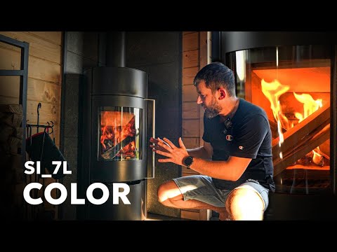 Видео: Огляд пічки на дровах COLOR SI_7L для обігріву каркасного будинку та створення затишку.