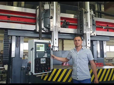 Видео: Токарно-карусельный станок с ЧПУ 1Л532 / Vertical turning lathe 1L532
