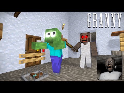 Видео: МОНСТРЫ-МОБЫ GRANNY 1 ВЫЗОВ ПОБЕГ MINECRAFT АНИМАЦИЯ