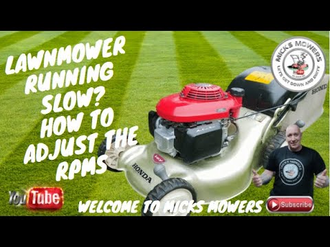Видео: Как отрегулировать обороты газонокосилки, если она работает медленно