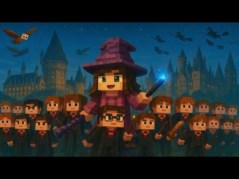 Видео: Выживаю среди 1000000 ВОЛШЕБНИКОВ в Майкрафт!!!