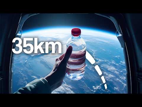 Видео: Можно ли сделать флип бутылки из космоса?