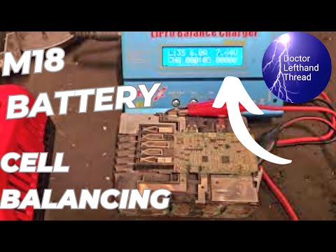 Видео: Балансировка ячеек аккумуляторной батареи M18 Milwaukee
