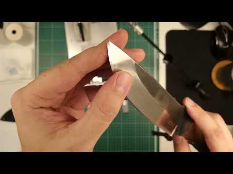 Видео: Заточка Кизляр Койот 95Х18. Кривая слесарка.